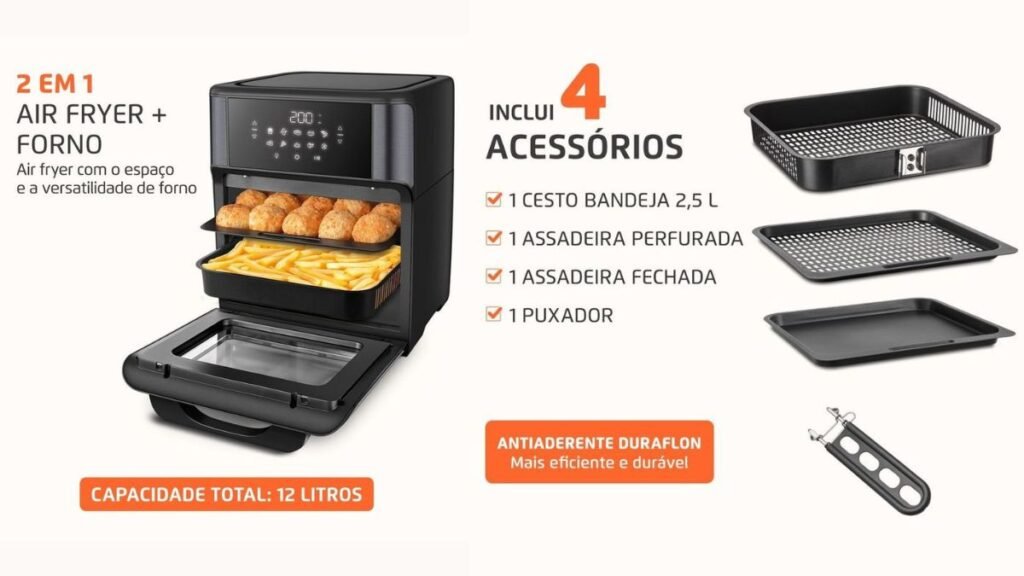 Air Fryer Mondial 12 Litros