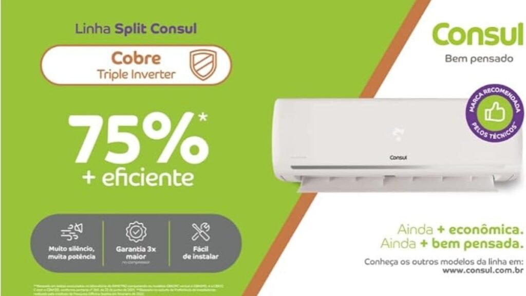 Ar Condicionado Split Consul Triple Inverter 12000 BTUs
