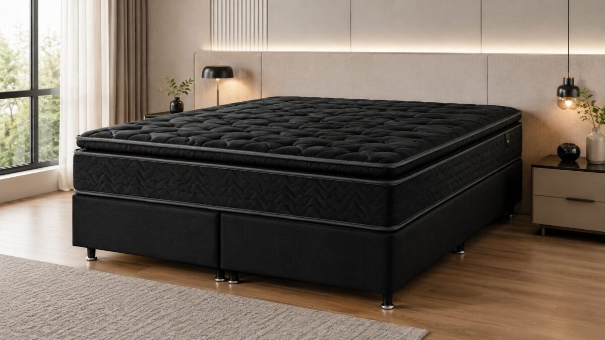 Cama Box King OrtoFirm Black D33
