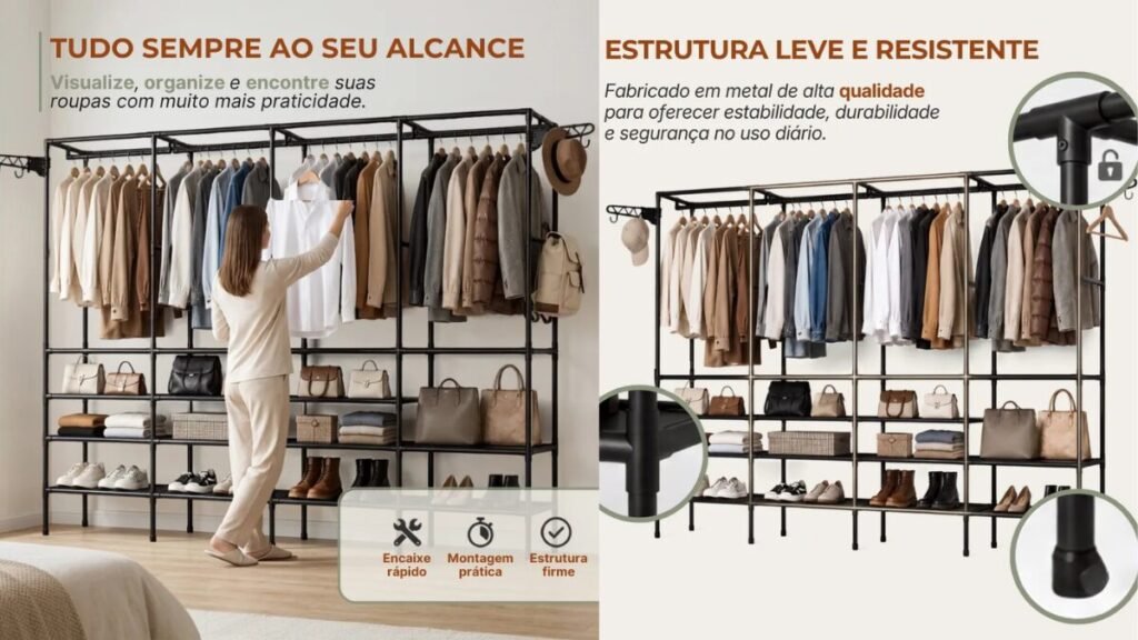 Guarda-Roupa Dobrável Rishon