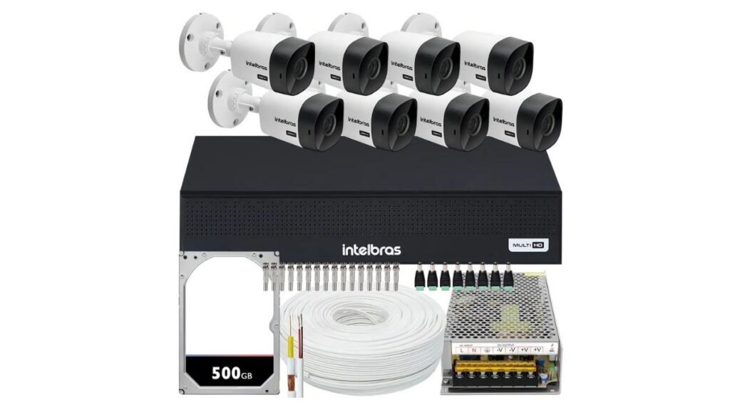 Kit CFTV Intelbras 8 Câmeras Vale a Pena? Review Completo do DVR MHDX 1008-C 2 Kit CFTV Intelbras 8 Câmeras
