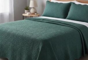 Kit Colcha Opala Camesa Microfibra Queen 2,40x2,60m Verde