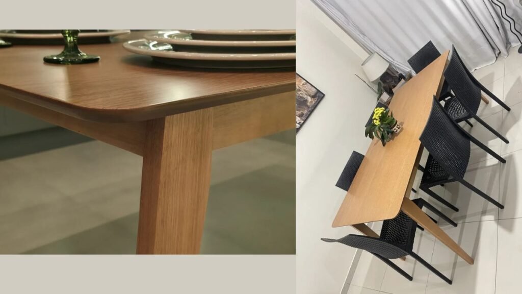 Mesa de Jantar 6 Lugares Évora é boa? Review Completo e Vale a Pena? 3 mesa de jantar para apartamento