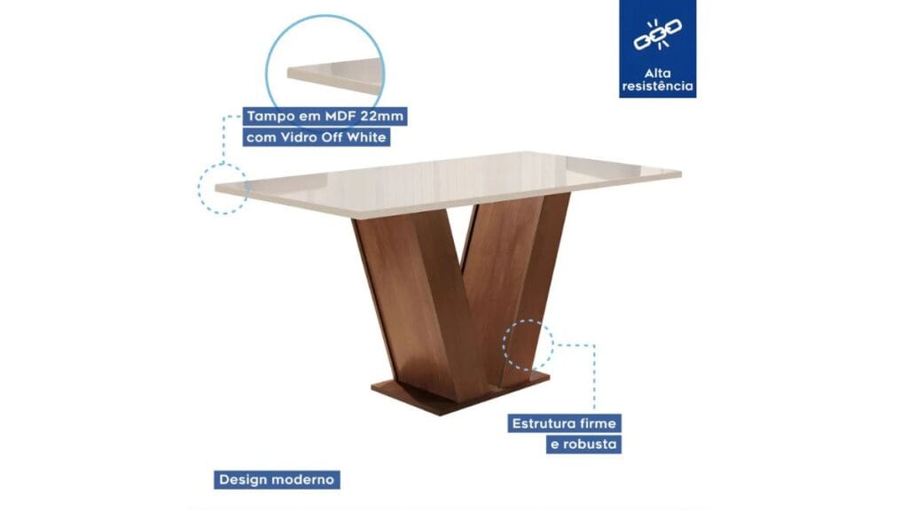 Conjunto Sala de Jantar 6 Cadeiras: Review 6 conjunto de mesa e cadeiras