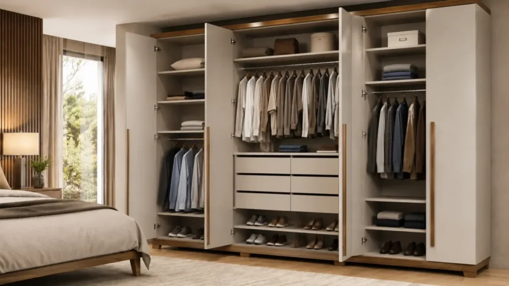 Como Escolher um Guarda-Roupa Casal 8 Portas 2 guarda-roupa casal com espelho