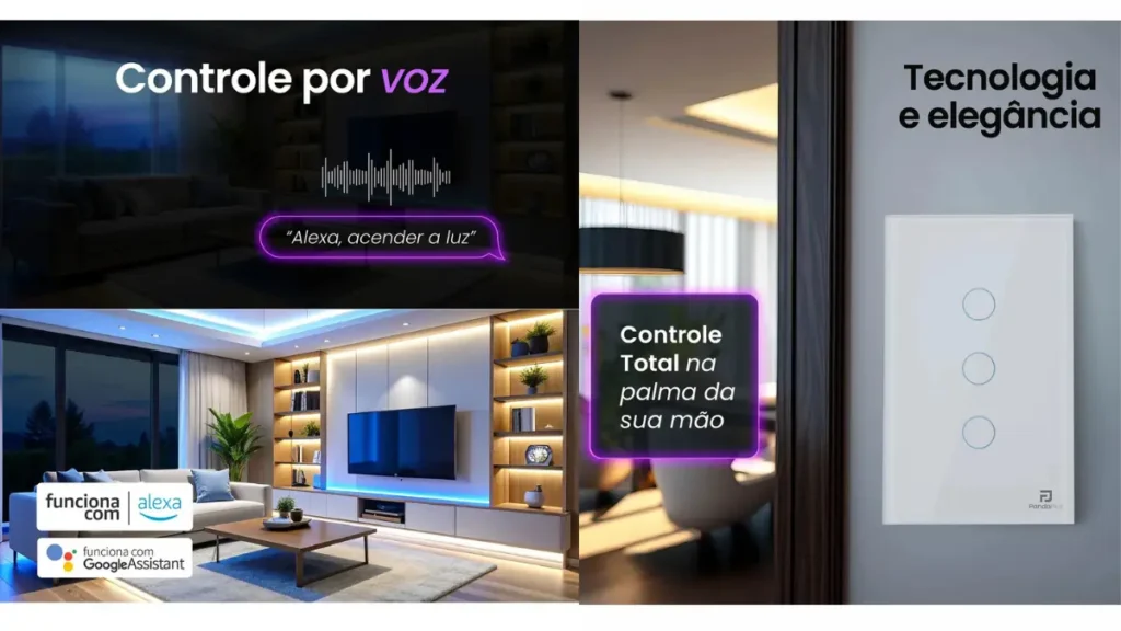 interruptor Wi-Fi 3 botões