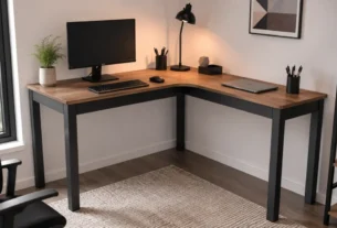 mesa em L 120cm