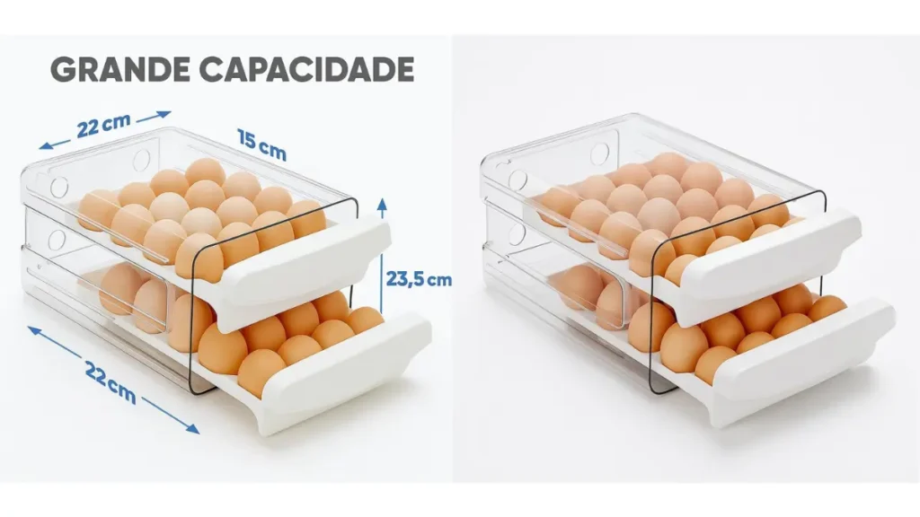 organizador de ovos 32 ovos
