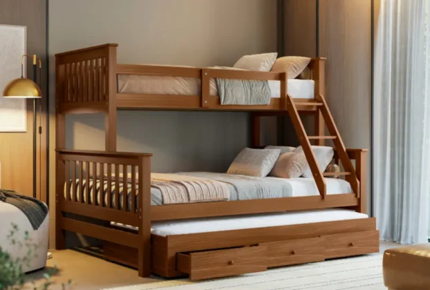 treliche com cama casal e solteiro